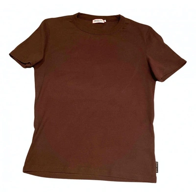 Pre-owned Max & Co Brown Cotton Top