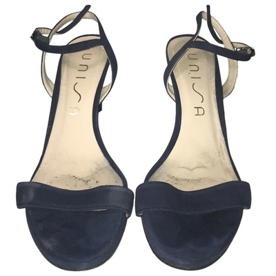 Pre-owned Unisa Blue Leather Sandals