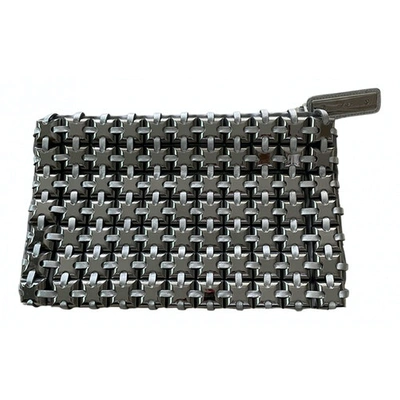 Pre-owned Roger Vivier Clutch Bag In Silver