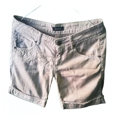 Pre-owned Max & Co Beige Cotton Shorts