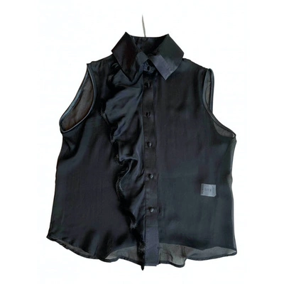 Pre-owned Roberto Cavalli Silk Blouse In Black