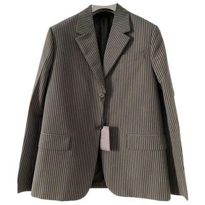 Pre-owned Prada Grey Wool Jacket