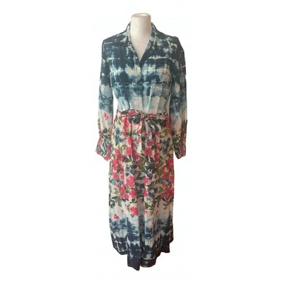 Pre-owned Misa Maxi Dress In Multicolour