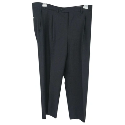 Pre-owned Canali Cashmere Trousers In Anthracite