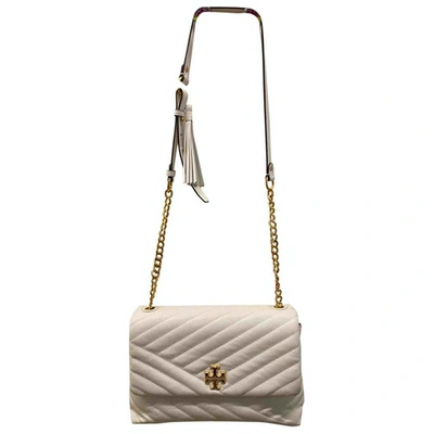 Pre-owned Tory Burch Leather Crossbody Bag In White