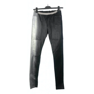 Pre-owned Rick Owens Leather Leggings In Other