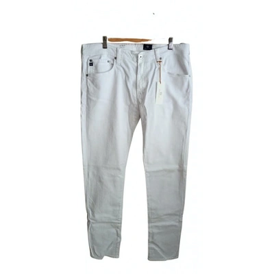 Pre-owned Adriano Goldschmied Slim Jean In White