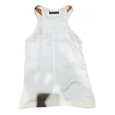 Pre-owned Plein Sud Silk Vest In White