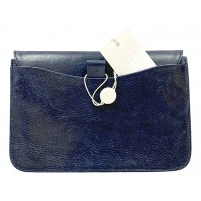 Pre-owned Maison Margiela Leather Handbag In Blue