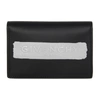 GIVENCHY BLACK LATEX LOGO BIFOLD WALLET