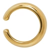 Tom Wood Gold Thick Single Ear Cuff In Gold Plated