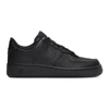 Nike Air Force 1 Leather Sneakers In Black