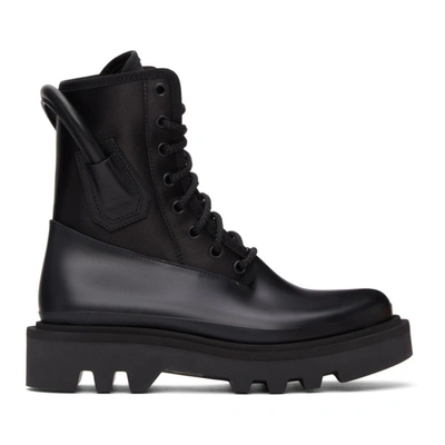 Givenchy 黑色 Combat 踝靴 In Black
