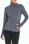 Marika Revival Zip Front Jacket In Turbulence