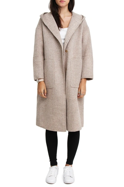 Belle & Bloom Walk This Way Wool Blend Coat In Beige