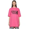 VETEMENTS PINK 'LIMITED EDITION' BIG LOGO T-SHIRT