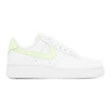 Nike Air Force 1 Low "white/barely Volt" Sneakers In 159 White