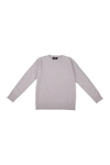 X-ray Kids' Basic Crew Neck Sweater In Light Heather Grey