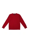X-ray Kids' Basic Crew Neck Sweater In Jester Red