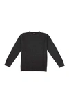 X-ray Kids' Basic Crew Neck Sweater In Heather Charcoal