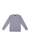 X-ray Kids' Basic Crew Neck Sweater In Heather Slate