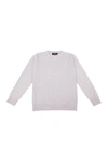 X-ray Kids' Basic V-neck Sweater In Light Heather Grey