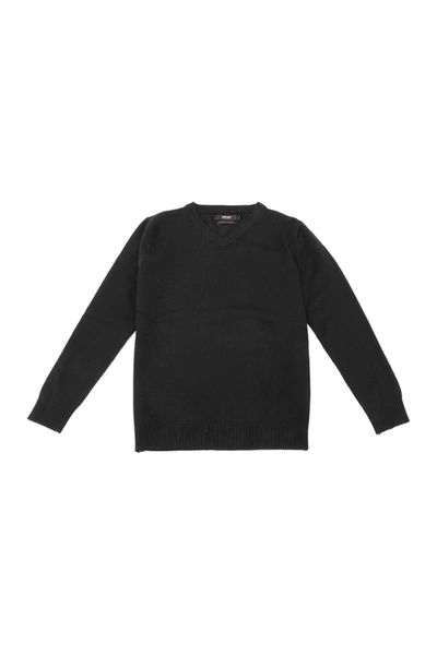 X-ray Kids' Basic V-neck Sweater In Black