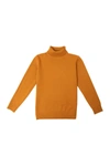 X-ray Kids' Basic Turtleneck Sweater In Mustard