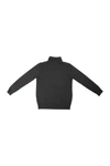 X-ray Kids' Basic Turtleneck Sweater In Heather Charcoal