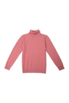 X-ray Kids' Basic Turtleneck Sweater In Dusty Mauve