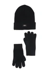 Ugg Hat & Tech Glove Set In Black