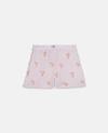 STELLA MCCARTNEY STELLA MCCARTNEY KIDS PINK EMBROIDERED FLAMINGO SHORTS,13503294