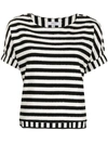 MILLY JULIE STRIPED COTTON T-SHIRT