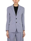 Dsquared2 Micro Checked Dean Over Blazer In Blue In Blue