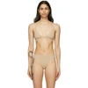 Skims Beige Fits Everybody Triangle Bra In Clay