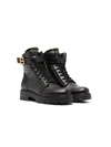 BALMAIN LACE-UP ANKLE BOOTS