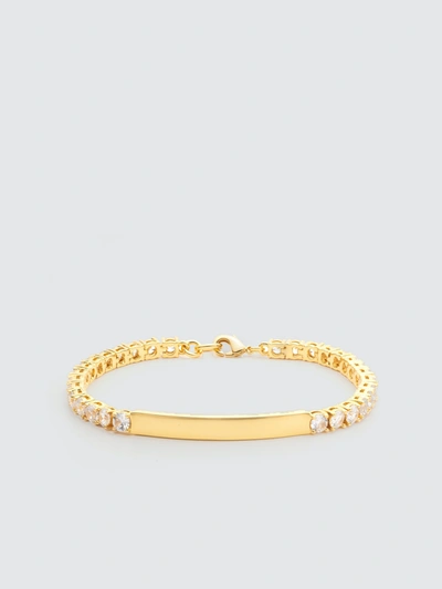 Bonheur Jewelry Anik Id Tennis Bracelet In Gold