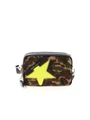 GOLDEN GOOSE STAR BAG IN BLACK AND CAMO PRINT