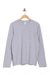 90 Degree By Reflex Crew Neck Long Sleeve T-shirt In Htr.grey