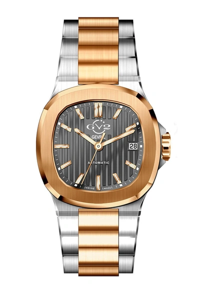Gevril Potente Swiss Automatic Watch, 39mm In Two Tone Ss Rg