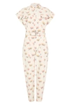 Rebecca Vallance Hadi Belted Floral-print Cotton-twill Jumpsuit In Print