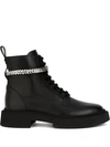 GIUSEPPE ZANOTTI ACHILLE CHAIN 机车靴