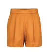 ASCENO ZURICH SILK SATIN SHORTS,P00524148