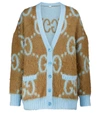 GUCCI GG REVERSIBLE MOHAIR-BLEND CARDIGAN,P00534746