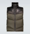 TOM FORD NYLON AND LEATHER DOWN-FILLED GILET,P00505677