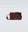 TOM FORD LEATHER WALLET WITH NECK STRAP,P00511602