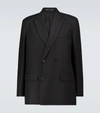 Valentino Black Double-breasted Logo Blazer