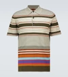 MISSONI STRIPED KNITTED COTTON POLO SHIRT,P00533030
