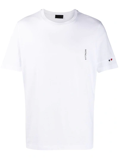 Moncler Loop Tab Detail T-shirt In White