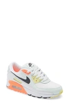 Nike Air Max 90 Women's Sneaker In White/ Dark Smoke/ Green